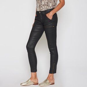Joie Park Skinny B Coated Jeans in Caviar NWT